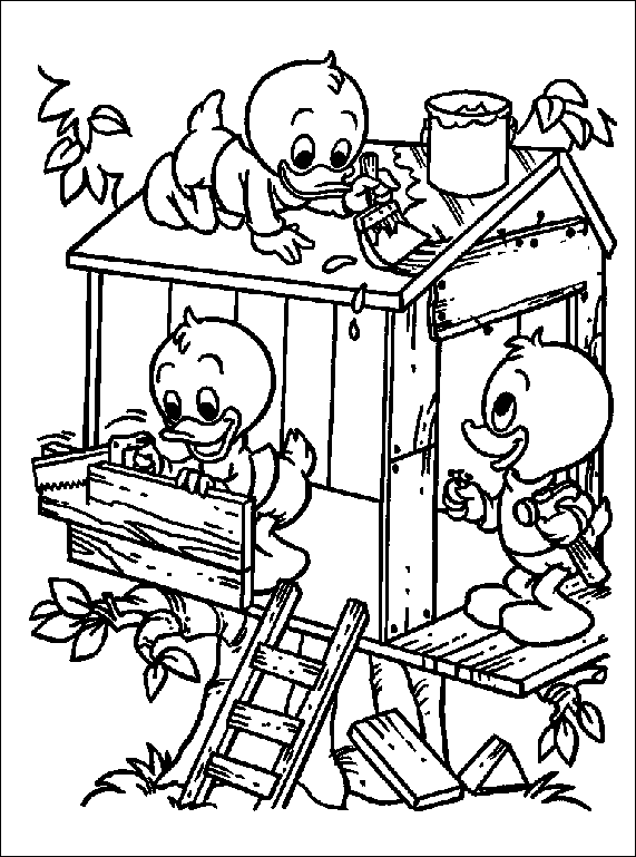 coloriage Disney-cabane