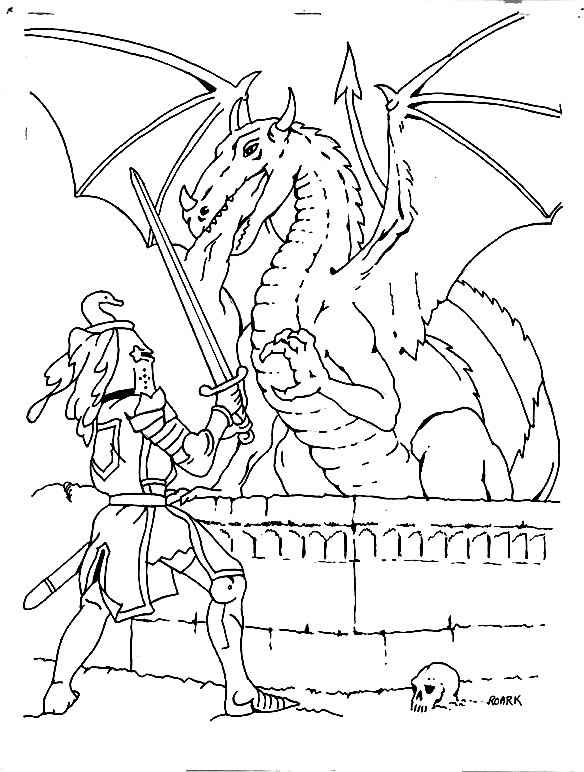 coloriage chevalier